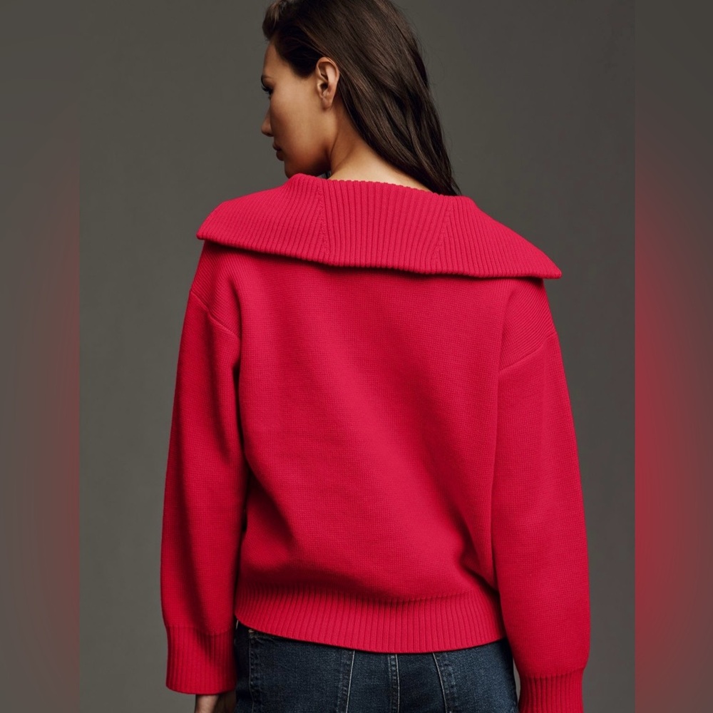 Anthropologie English Factory Half Zip Pullover Sweater - Picture 2 of 4